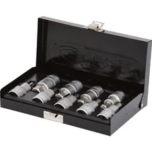 KS Tools 1/2" Bit-Stecknuss-Satz Innensechskant, kurz, 9-teilig