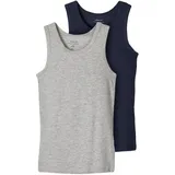 Name It Unterhemd NKMTANK 2er-Pack in grey melange