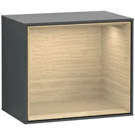 Villeroy & Boch Finion Regalmodul G580PCHG 41,8x35,6x27cm, Emotion, Regal Oak Veneer, Midnight Blue Matt Lacquer