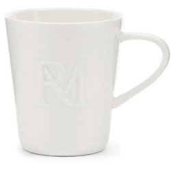 Rivièra Maison Tasse Kaffeetasse RM Monogram Weiß (9cm)