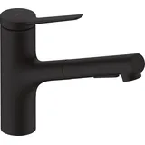 Hansgrohe Zesis M33 150 Ausziehbrause, 2 Strahlarten, mattschwarz