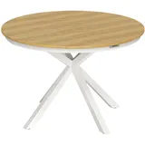 Outsunny Gartentisch Ø 118 x 74 cm Teak/beige