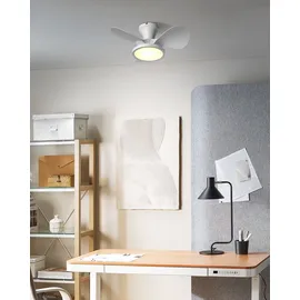 Beliani PUNTI 60 cm Deckenventilator Weiß
