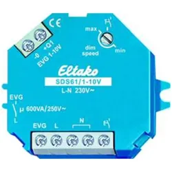 1St. Eltako SDS61/1-10V 1-10V-Steuer-Dimmschalter 1-10V für EVG. 1 Schließer nic...