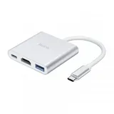 HOCO HB14 Einfach zu verwendender Typ-C, Adapter Typ-C, zu USB3.0+HDTV+PD)