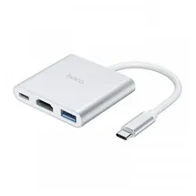HOCO HB14 Einfach zu verwendender Typ-C, Adapter Typ-C, zu USB3.0+HDTV+PD)