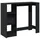 vidaXL Bartisch mit Regal 124 x 46 x 103,5 cm Schwarz