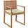 Beliani Sassari Premium Gartenstuhl 2er Set 59 x 59 x 108 cm hellgrün