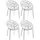 TPFLiving Gartenstuhl 80 x 59 x 60 cm grau 4 St.