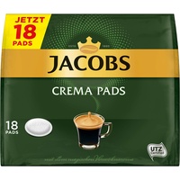 Jacobs Pads Crema, 90 Senseo kompatible Kaffeepads UTZ-zertifiziert, 5er Pack, 5 x 18 Getränke