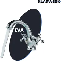 Klarwerk EVA | Vintage Wasserhahn Bad Chrom Silber Bad