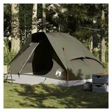 vidaXL Kuppel-Campingzelt 4 Personen Braun Wasserdicht