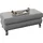 Candy Stauraumhocker Mainau Baumwolle/Mikrofaser/Polyester 122 x 47 x 66 cm Grau