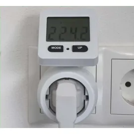 Unitec Energiekosten-Messgerät 180° drehbares Display weiß