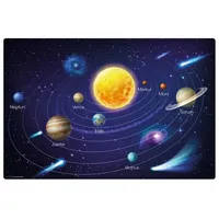 cover-your-desk Schreibtischunterlage für Kinder und Erwachsene Unser Sonnensystem II, aus hochwertigem Vinyl , 60 x 40 cm