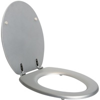 SENSEA - Toilettendeckel POP - Oval - Max 150 kg - MDF- Silber - Toilettendeckel - Klodeckel - WC Sitz - Klobrille