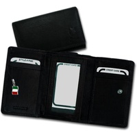 Drachenleder Florence Damen Echtleder Geldbörse schwarz Leder D2OPF701S -