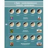 Nachtragsblatt Nr. 7345-4 mit Vordrucken zu Premium-Münzalbum "2€-Bundesländer"