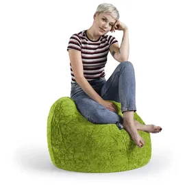 Sitting Point BeanBag Fluffy 70 x 110 cm grün