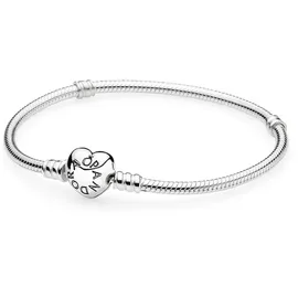 Pandora Moments Schlangenkette Herz Verschluss Silber 590719 Größe 20 cm