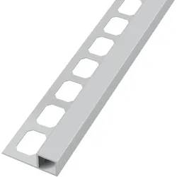 Quadratprofil / Ecken Aluminium pulverbeschichtet manhattangrau | Quadrat-Eckstück Aluminium - 12,5 mm
