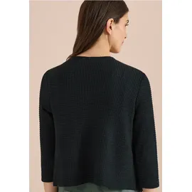 Cecil Offene 3/4-Arm Jacke im Ajour-Look Grün L