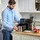 Homcom Heißluftfritteuse 6,5 L 1700W schwarz