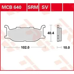 TRW Bremsbelagsatz MCB640 Bremsbeläge,Bremsklötze,Bremssteine,Bremsbeläge & Bremsbelagsatz,Bremsklötze & Bremsbelagsatz