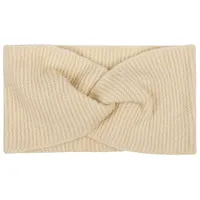 Stylebreaker Feinstrick Stirnband Twist Knoten Beige