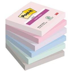 Post-it Super Sticky Haftnotizblock 76 x 76 mm »Soulful Collection«, 6 Stück rosa