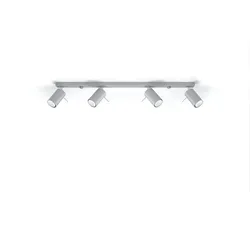 Licht-Erlebnisse Moderner Deckenstrahler TALMUDIA Grau 80 cm lang