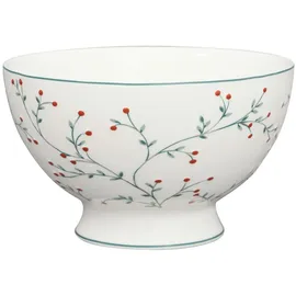 GREENGATE Lucie Suppenbowl Weiß 0,5l - Porzellan, Romantisch, Schüssel