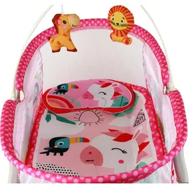 LeanToys 2-in-1-Schaukelbett mit Sound und Vibration