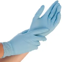 Hygonorm® Safe Fit, Nitrilhandschuhe, blau 261182 , 1 Karton = 10 Packungen à 100 Stück, Größe L