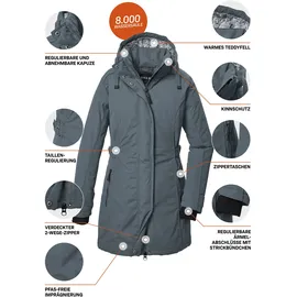 G.I.G.A. DX by killtec Damen Mantel GW 70 WMN PRK, 36, in blau sturm,