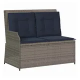 vidaXL Gartenbank 1-tlg 220 x 60 x 70 cm Grau