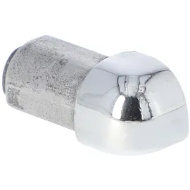 Btec Außenecke für Fliesenschiene, Fliesenprofil, Rundkantenprofil, Edelstahl (V2A) glänzend, 8 mm Höhe