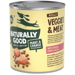 Naturally Good Veggies & Meat 6x800g Linsen und Lachs