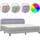 vidaXL Boxspringbett 200 x 200 cm Hellgrau