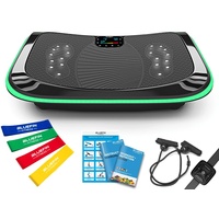 Bluefin 4D Vibrationsplatte - Leistungsstarkes Fitnessgeräte für Zuhause - Sportgerät ideal für Ganzkörpertraining - Muskelaufbau & Abnehmen - Massagegerät - 4.0 Bluetooth Lautsprecher - Home Workout