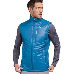 Schöffel Wander-Weste Hybrid Stams Vest (strapazierfähig, atmungsaktiv) blau Herren