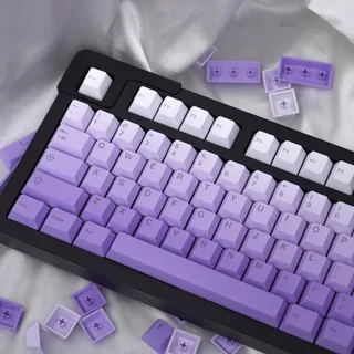 Gradient lila Keycaps 125 Tasten PBT Dye Sub Cherry Profil Tastenkappen Set Fit für Cherry Mx Schalter Mechanische Tastatur