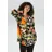 aniston plus Schluppenbluse beige/orange/pink/schwarz 46