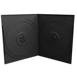 MediaRange BOX10-2, DVD-Hülle, 2 Disks, Schwarz, Kunststoff, 120 mm, 125 mm