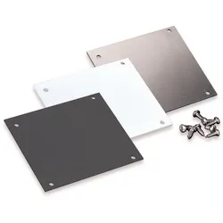 Rinnenendkappenset Aluminium für Kastenrinne (2 Endkappen + 8 Schrauben)