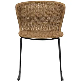 Woood Wings Gartenstuhl 55 x 54 x 77,5 cm schwarz 2er Set