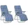 Outsunny Liegestuhl Set Blau