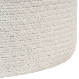 Beliani Pouf weiß 46 cm DALAMA