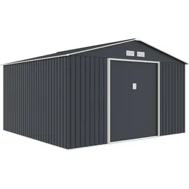 Konifera Gartenhaus Burgos Plus 3,41 x 3,22 m Beige/Grau