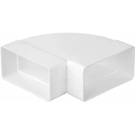 airRoxy Flachkanal 90° Bogen horizontal System 110x55mm